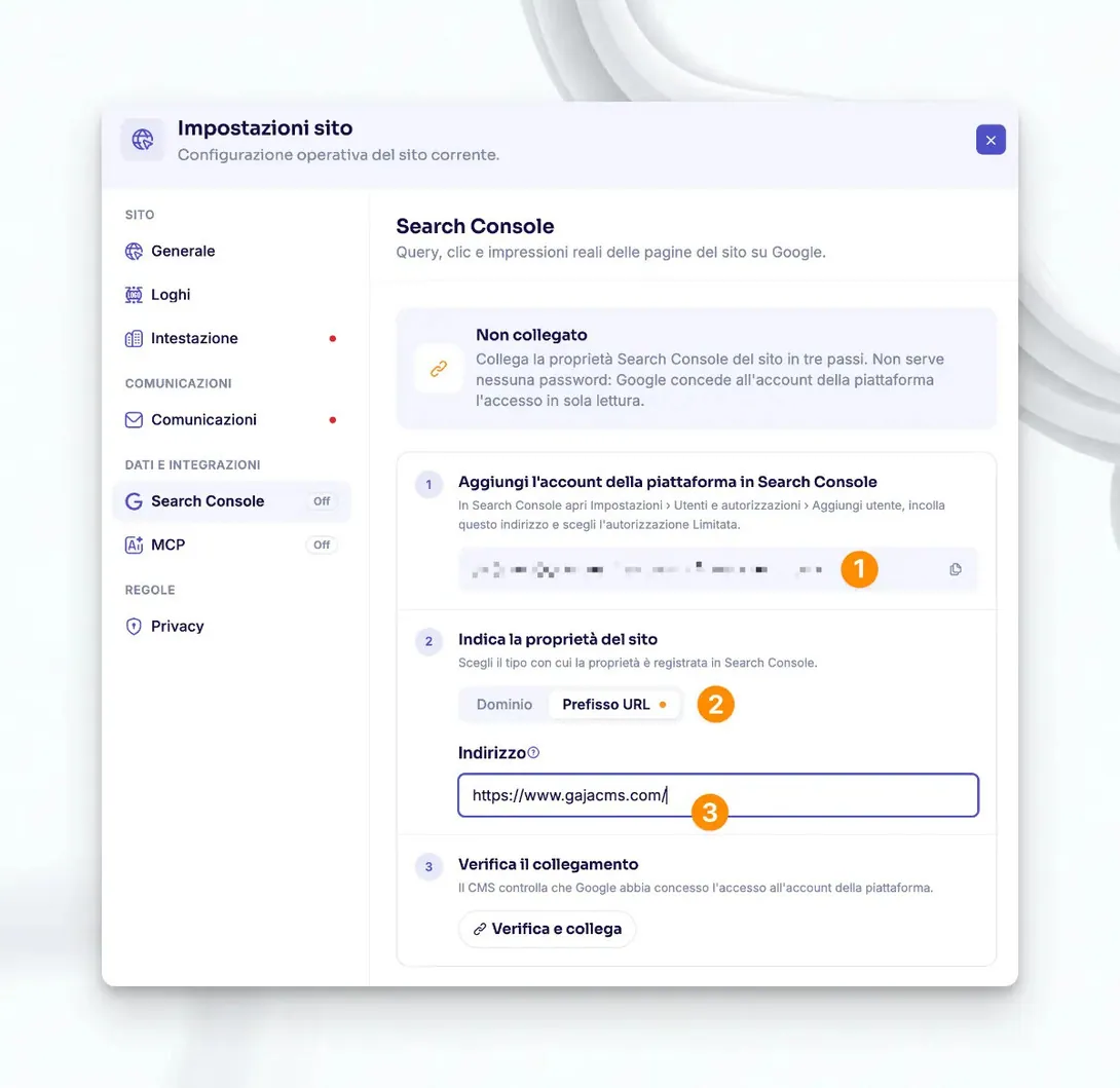 Setting Search Console