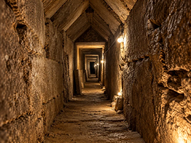 Tunnel di 1.305 metri sotto un tempio: porta alla tomba di Cleopatra?